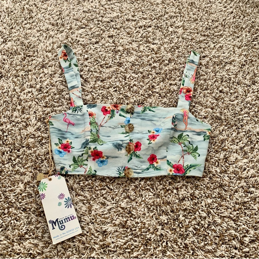 Show Me Your Mumu Floral Bralette Crop Top